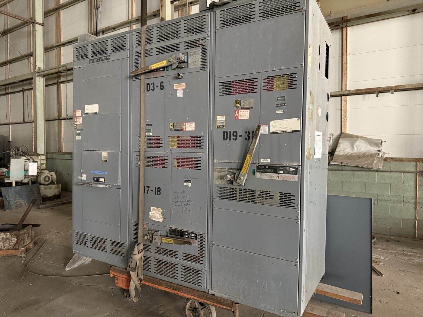 Square D main switchboard we purchased from a decommissioned manufacturing plant